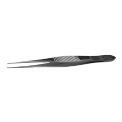 Pinceta IRIS 10.0cm, 1x2 zęby, mikrochirurgiczna (wybór rodzaji: prosta, lekkozagięta, zagięta)